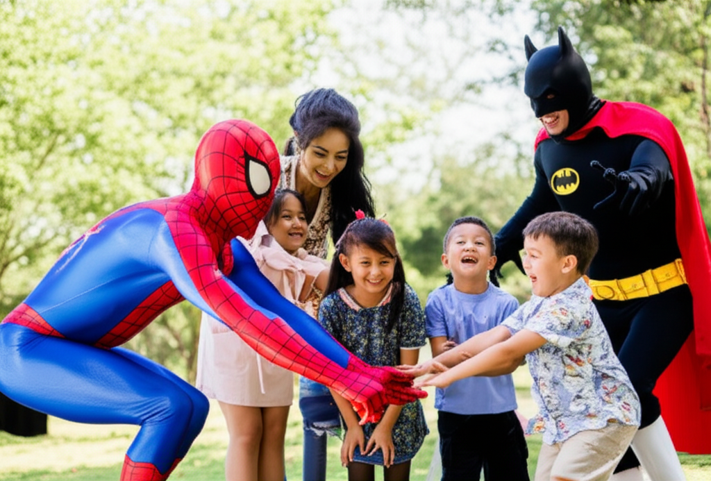 Superhero party entertainment Auckland